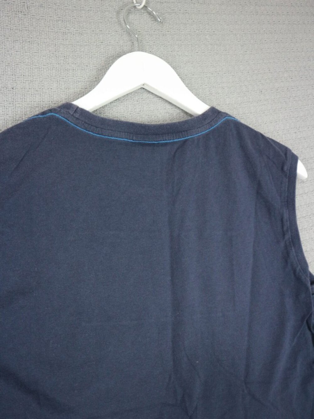 Diesel Veloequipment Sleeveless Muscle Tee Mens Navy XL - Picture 6 of 7